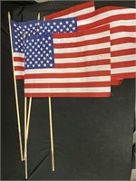 (4) USA Flags American 12X18 inch Each