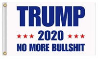 Trump No More BS Flag 3X5’ (3) Bumper Stickers