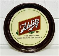 Schlitz Beer Tin Tray, 13”