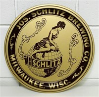 Schlitz Beer Tin Sign, 12”