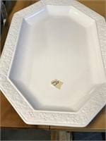 White Platter made in Portugal