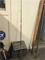 Assorted Fishing Tackle and 1 Fishing Pole
