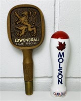 Molson, Lowenbrau Beer Tap Handles