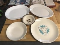 Assorted Plates And Bowl