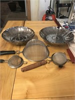 Lot Of Kitchen Strainers