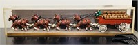 Cast Iron 8 Horses, Wagon, and Riders