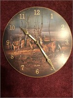 The Birch Line Whitetail Deer Hanging Clock