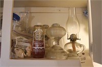 Antique hurricane lamps and parts Early 1920's