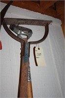 Antique weed wacker sling blade and more