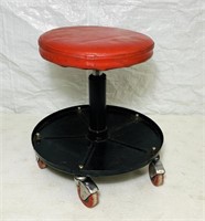 Rolling Shop Stool, Height Adjustable