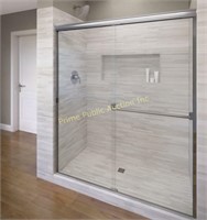 Basco $384 Retail Shower Door in Silver with