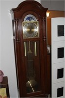 Grandfather clock, unmarked, 77 inches tall