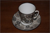Russian demitasse cup and saucer