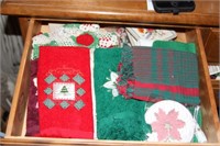 Lot of holiday linens and Decor