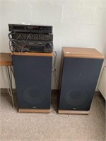 TECHNICS STEREO WITH FISHER SPEAKERS