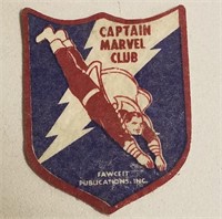 Vintage Captain Marvel Club Faucet Publicat. Patch