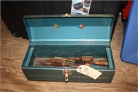 Vintage tool box antique screw drivers