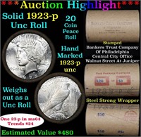 ***Auction Highlight*** Full solid date 1923-p Unc