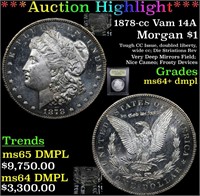 *Highlight* 1878-cc Vam 14A Morgan $1 Graded Choic