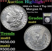 *Highlight* 1886-s /s Vam 2 Top 100 Morgan $1 Grad