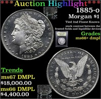 *Highlight* 1885-o Morgan $1 Graded GEM++ DMPL