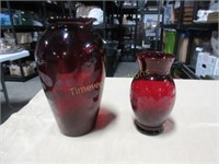 Royal Ruby vases