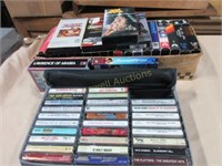 VHS movies and cassettes