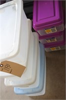 7 small shoe size storage totes
