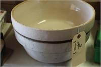 Large crock bowls