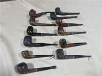 12 vintage pipes
