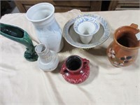 Pottery grouping including Beauce