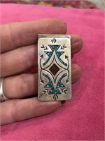 Sterling & Turquoise Money Clip