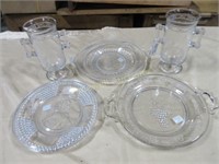 Lovely early pressed glass grouping