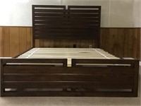 California King Bed and Mirror-