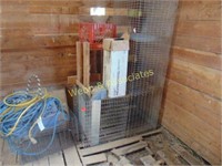 Group of rabbit cages, Havahart trap, electrical
