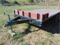 16' tandem axle shop-built trailer with loading