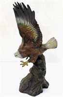 Sculpture-Bald Eagle-Ceramic H 16" W 10"