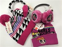 PowerPuff Girls & Cat & Jack Hats & Earmuffs Sets