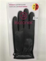 Isotoner Women's Leather Gloves Size s/m