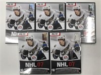 5 Sealed PC NHL 07 Games
