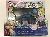 Disney Frozen Color N' Style Chalkboard Activity