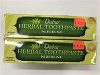 2 Dabur Herbal Toothpaste