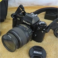 Nikon MF-15 SLR Camera. Zoom Lens