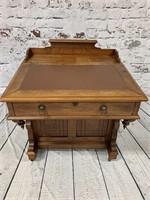 Original Eastlake Ship's Desk w/ Leather Top