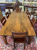 Crate & Barrel Large Dining Table w/ Chairs