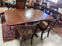 Vintage Dining Table w/ Chairs