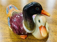 Herend Hand Painted Duck Figurines