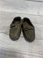 Bronzed Baby Moccasins