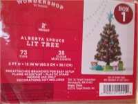 WONDERSHOP 2' ALBERTA SPRUCE LIT TREE