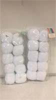 2 pks indoor snowballs 20 total